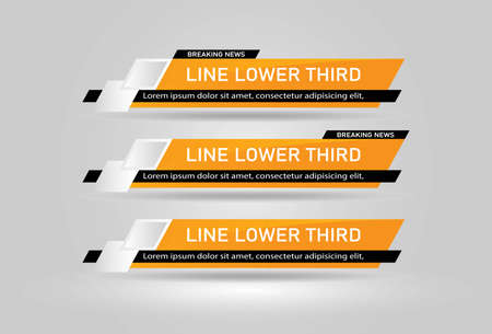 News Lower Thirds Packのイラスト素材