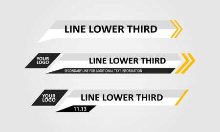 TV News Bars Set Vector. Streaming Video News Sign.のイラスト素材
