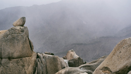 Ulsanbawi in Seoraksan National Park. South Koreaの写真素材