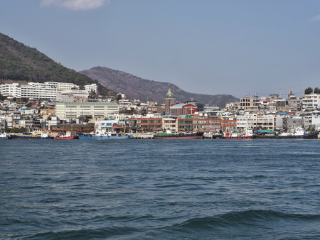 The bay of Sokcho city. January 2017のeditorial素材