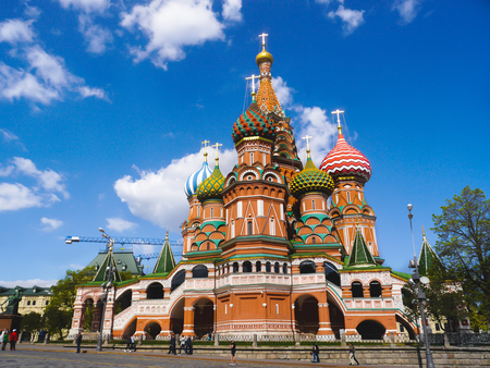 St. Basil's Cathedral in Moscowのeditorial素材