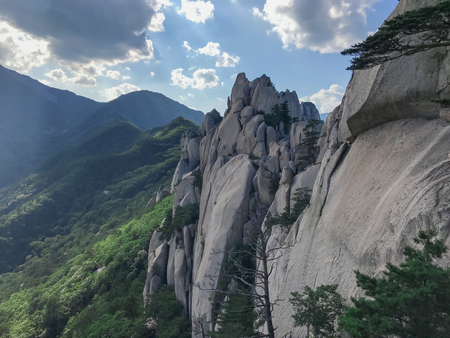 Big rocks at Seoraksan National Park, South Koreaの写真素材