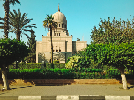 Historic building in Hugharda city, Egyptの写真素材