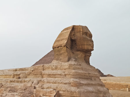 The view of Sphinks at Giza, Egypt