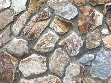 Texture. Savage stone wall.の写真素材