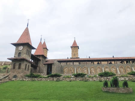 Park Loga, Russia - June 2021: Castle in Park Loga.のeditorial素材