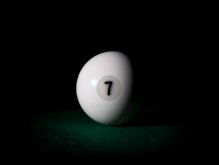 Ball number 7 for Russian billiard pyramidの写真素材