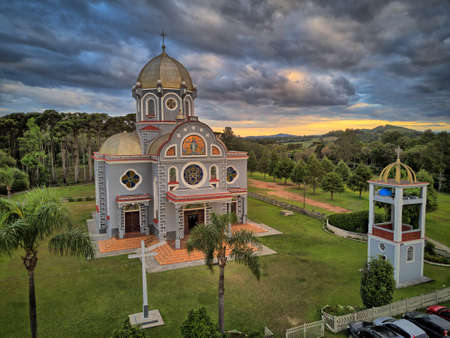 Ukrainian Church in Prudentopolis - Parana - Brazil.の写真素材