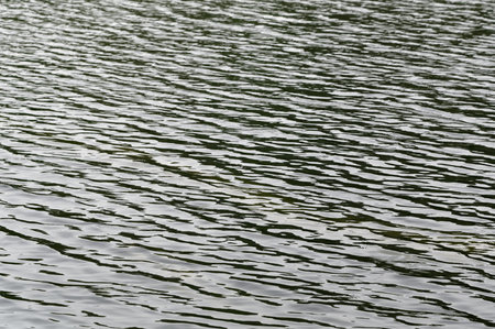 The ripples on a river form a pattern