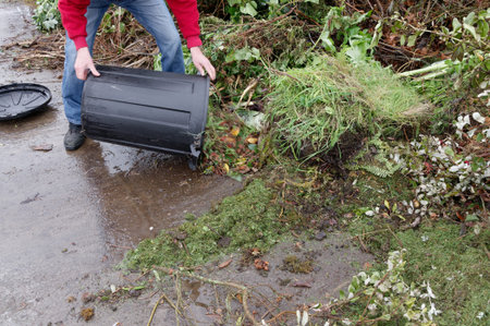 Time to empty the compost collection bin