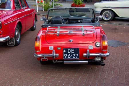 MG classic vintage car on a oldtimer eventのeditorial素材