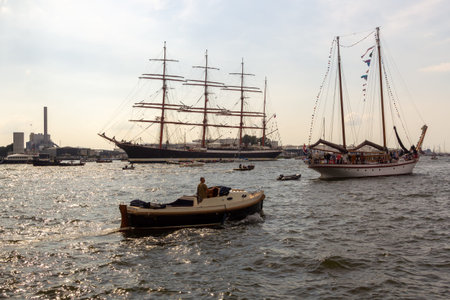 Sail Amsterdam event in the Netherlands on 19 August 2015