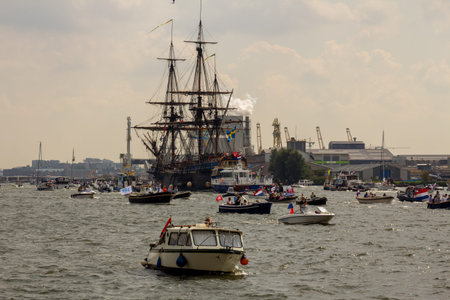 Sail Amsterdam event in the Netherlands on 19 August 2015