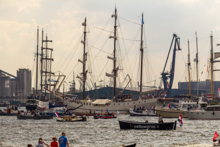 Sail Amsterdam event in the Netherlands on 19 August 2015のeditorial素材