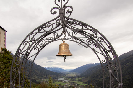 Napplach, Austria, 14 September 2024. Church bell. For editorial use only.のeditorial素材
