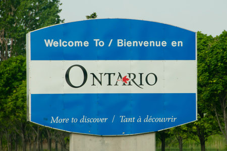 Ontario Province Sign - Canadaの写真素材