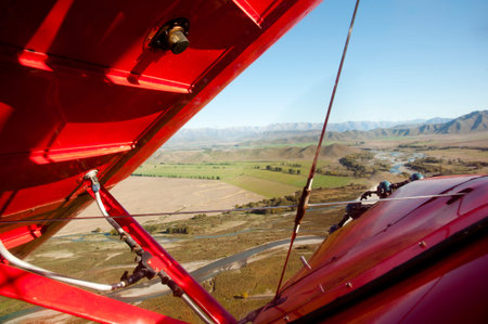 Sharp Turn in Biplane