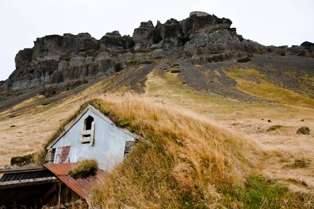 Turf House - Icelandの写真素材