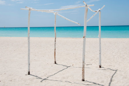Wooden Frame - Varadero - Cubaの写真素材