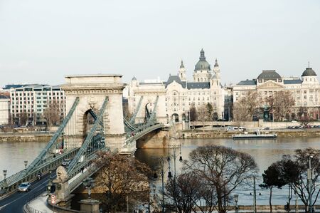 Chain Bridge - Budapest - Hungaryの写真素材