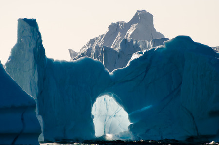 Icebergs - Scoresby Sound - Greenlandの写真素材