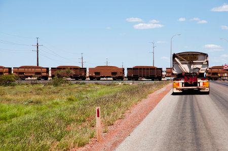 Road Train - Australiaの写真素材