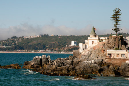 Wulff Castle - Vina Del Mar - Chileのeditorial素材