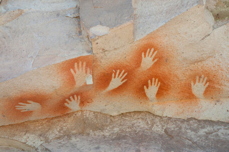 Cave of the Hands - Argentinaの写真素材