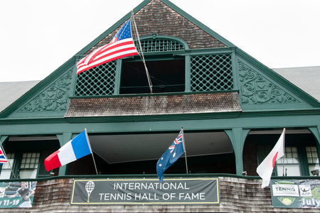 NEWPORT - RHODE ISLAND, USA - JULY 18, 2015: The International Tennis Hall of Fame honors tennis...
