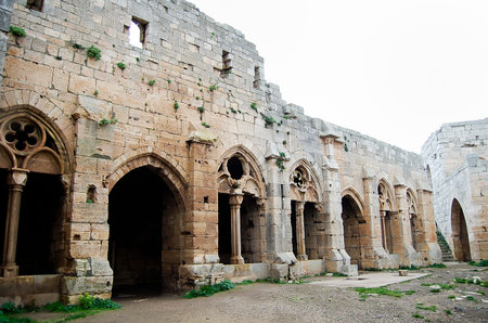 Krak des Chevaliers Castle Ruins - Syriaのeditorial素材