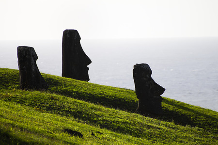 Moais - Easter Islandの写真素材