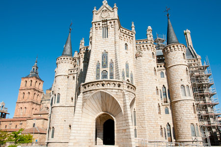 Episcopal Palace - Astorga - Spainのeditorial素材