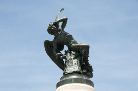 Fallen Angel Statue - Madrid - Spainの写真素材