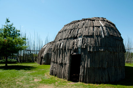 Tsiionhiakwatha Droulers Archaeological Site - Quebec - Canadaの写真素材