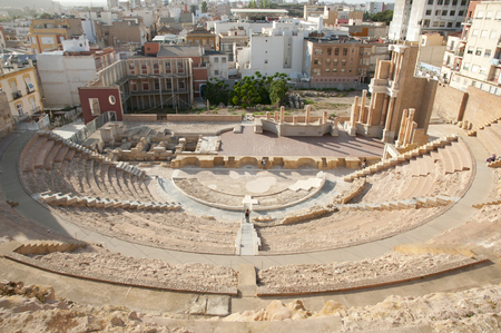 Roman Theatre - Cartagena - Spainの写真素材