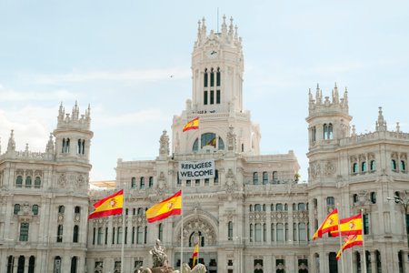Cybele Building - Madrid - Spainのeditorial素材