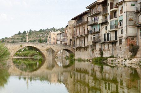Valderrobres Bridge - Spainの写真素材