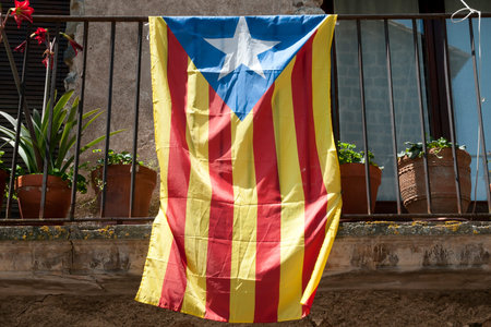 Catalonia Flag - Spainの写真素材