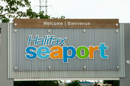 Halifax Seaport Sign - Nova Scotia - Canadaのeditorial素材