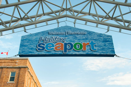 Halifax Seaport Sign - Nova Scotia - Canadaのeditorial素材