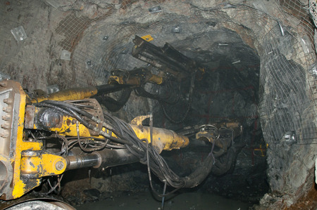 Twin Boom Drill Jumboの写真素材