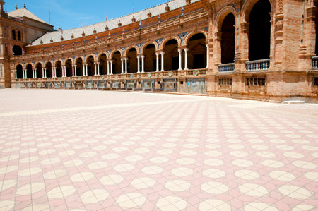 Plaza de Espana - Seville - Spainのeditorial素材