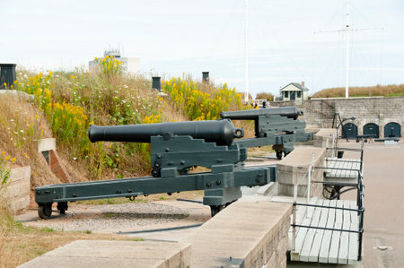 Halifax Citadel Cannons - Nova Scotia - Canadaのeditorial素材