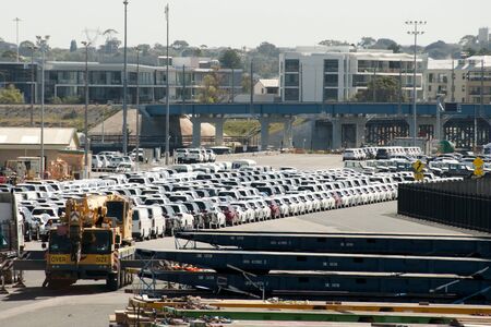 Vehicle Import - Fremantle - Australiaの写真素材