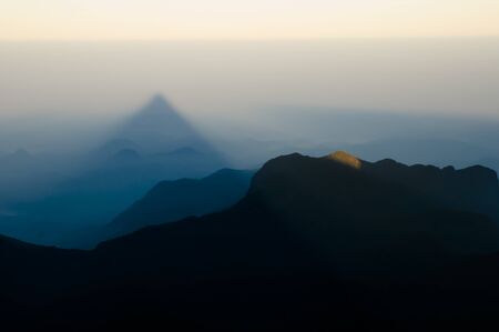Adam's Peak Shadow - Sri Lankaの写真素材