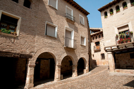 Cobble Street - Alquezar - Spainの写真素材