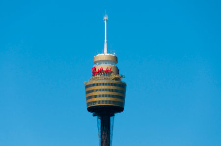 SYDNEY, AUSTRALIA - December 12, 2016: Sydney Tower is the second tallest observation tower in the Southern Hemisphere and was designed by Australian architect Donald Croneのeditorial素材