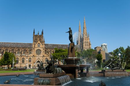 Archibald Fountain - Sydney - Australiaの写真素材