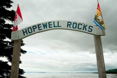 Hopewell Rocks - New Brunswick - Canadaのeditorial素材
