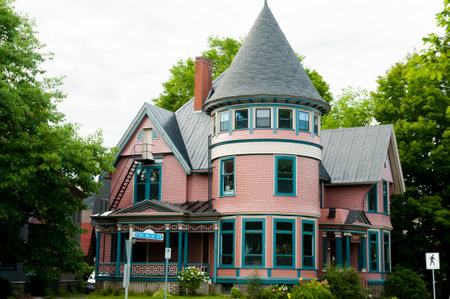 Wooden Mansion - Fredericton - Canadaのeditorial素材